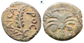 Judaea. Jerusalem. Marcus Ambibulus, under Augustus AD 9-12. Prutah Æ