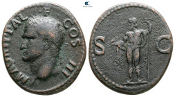 Agrippa 12 BC. Rome. As Æ