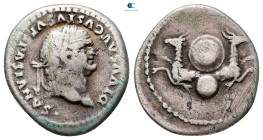 Divus Vespasian AD 79. Rome. Denarius AR