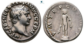 Trajan AD 98-117. Rome. Denarius AR