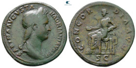 Sabina. Augusta AD 128-137. Rome. Sestertius Æ
