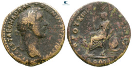 Antoninus Pius AD 138-161. Rome. Sestertius Æ