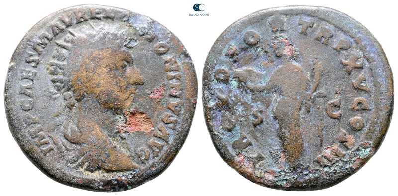 Marcus Aurelius AD 161-180. Rome
Dupondius Æ

27 mm, 11,65 g



Good Fine...