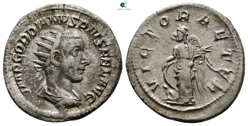 Gordian III AD 238-244. Rome
Antoninianus AR

23 mm, 4,38 g



Good Very ...