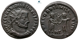 Diocletian AD 284-305. Heraclea. Radiatus Æ