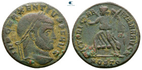 Maxentius AD 306-312. Ostia. Follis Æ