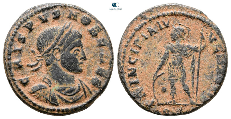 Crispus, as Caesar AD 316-326. Rome
Follis Æ

20 mm, 3,53 g



Nearly Ver...