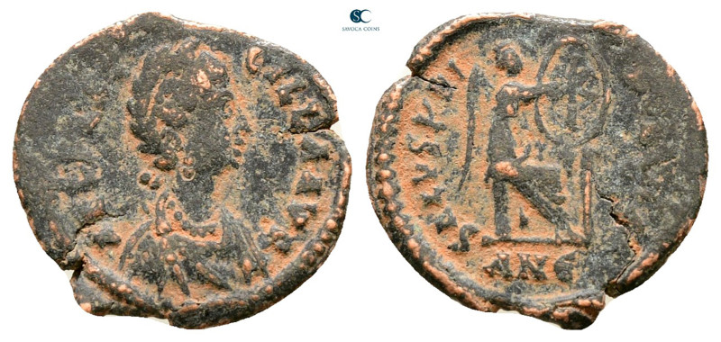 Aelia Flacilla AD 383-386. Antioch
Follis Æ

15 mm, 0,99 g



Nearly Very...