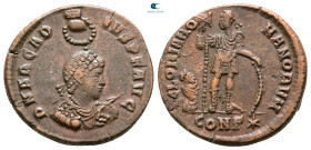 Arcadius AD 383-408. Constantinople. Follis Æ