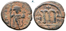 Constans II AD 641-668. Constantinople. Follis or 40 Nummi Æ