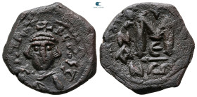 Constans II AD 641-668. Constantinople. Follis or 40 Nummi Æ