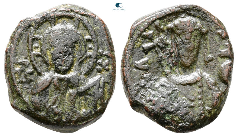 Alexius I Comnenus AD 1081-1118. Thessalonica
Half Tetarteron Æ

17 mm, 4,28 ...