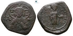 Manuel I Comnenus AD 1143-1180. Thessalonica. Tetarteron Æ
