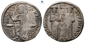 Andronicus II Palaeologus, with Michael IX AD 1282-1328. Constantinople. Basilikon AR