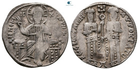 Andronicus II Palaeologus, with Michael IX AD 1282-1328. Constantinople. Basilikon AR