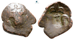 Andronicus II Palaeologus, with Michael IX AD 1282-1328. Thessalonica. Trachy Æ