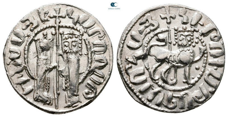 Cilician Armenia. Royal. Hetoum I, with Zabel AD 1226-1270. 
Tram AR

21 mm, ...