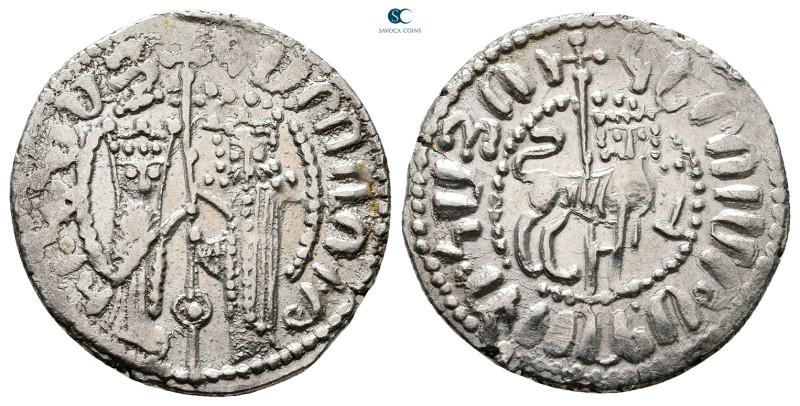 Cilician Armenia. Royal. Hetoum I, with Zabel AD 1226-1270. 
Tram AR

22 mm, ...