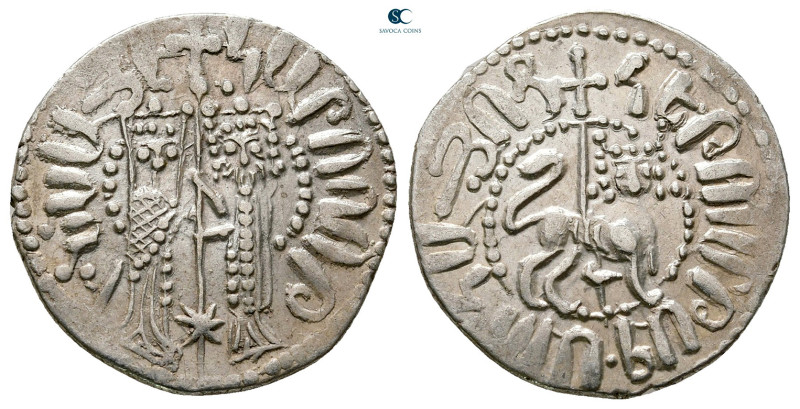 Cilician Armenia. Royal. Hetoum I, with Zabel AD 1226-1270. 
Tram AR

21 mm, ...