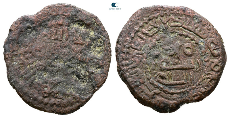 Abbasid . al-Shash mint. al-Mansur AH 136-158. Struck AH 149
Æ Fals

19 mm, 2...