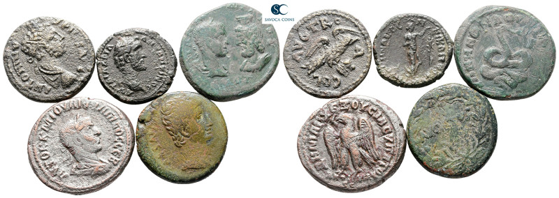 Lot of ca. 5 roman coins (Philip I, Augustus, Gordianus III; Antoninus Pius, Car...