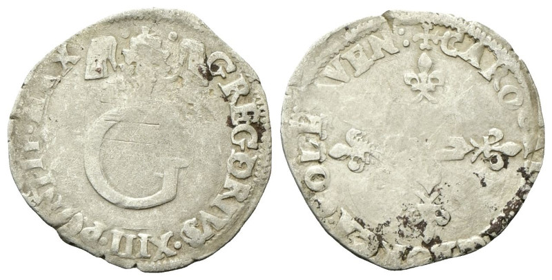 AVIGNONE
Gregorio XIII (Ugo Boncompagni), 1572-1585.
Da sei bianchi. 
Mi
gr....