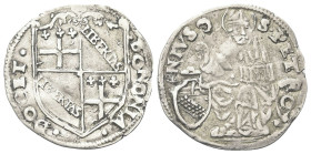 BOLOGNA
Clemente VII (Giulio de’Medici), 1523-1534. 
Grosso.
Ag
gr. 2,04
Dr. BONONIA - DOCET. Stemma di Bologna con cimasa fogliata con giglio.
...