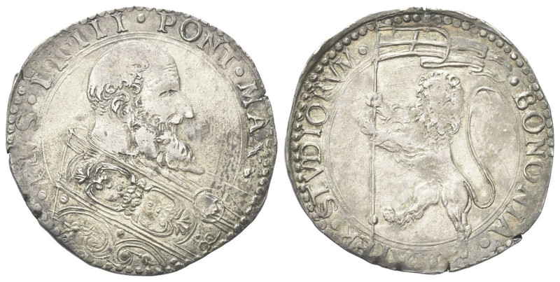 BOLOGNA
Pio V (Antonio Michele Ghislieri), 1566-1572.
Bianco.
Ag
gr. 4,89
D...