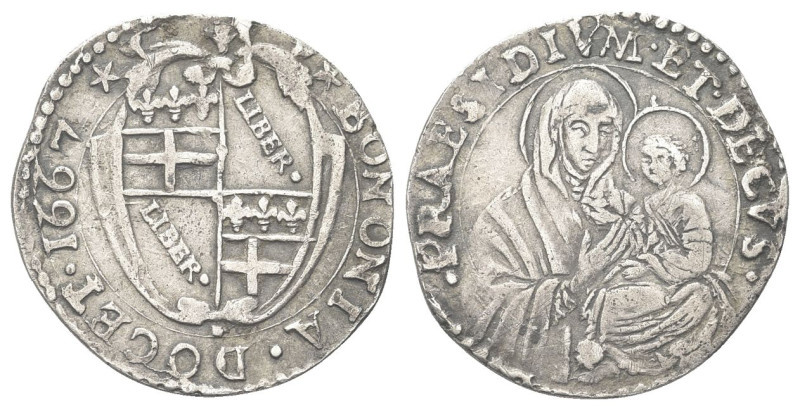 BOLOGNA
Alessandro VII (Fabio Chigi), 1655-1667.
Carlino 1667 (stemma variato)...