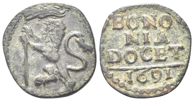 BOLOGNA
Innocenzo XII (Antonio Pignatelli), 1691-1700.
Quattrino 1691.
Æ
gr....