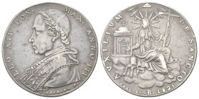 BOLOGNA
Leone XII (Annibale Sermattei della Genga), 1823-1829.
Scudo 1825 a. III.
Ag 
gr. 26,04
Dr. LEO XII PON • - MAX • ANNO III. Busto a s., c...