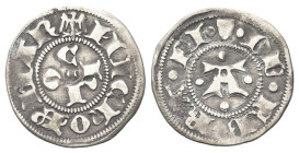 FERRARA
Nicolò III d’Este, 1393-1441.
Marchesano Grosso.
Ag
gr. 1,17
Dr. aquiletta NIChOL MAR. Lettere CHIO disposte intorno a globetto.
Rv. ste...