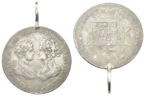 FIRENZE
Carlo Ludovico di Borbone, con la reggenza di Maria Luisa, 1803-1807.
Mezzo Dena 1807.
Ag
gr. 28,47
Dr. Busti affiancati.
Rv. Stemma cor...