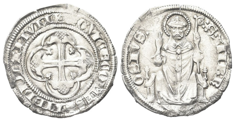 MILANO
Azzone Visconti, 1329-1339.
Grosso da 2 Soldi.
Ag
gr. 2,87
Dr. A3O V...