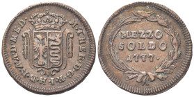 MILANO
Maria Teresa d'Asburgo, Imperatrice e Duchessa di Milano, 1740-1780.
Mezzo Soldo 1777.
Cu
gr. 3,48
Dr. M THER D G R I H B R A A D MED. Scu...