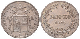 ROMA
Gregorio XVI (Bartolomeo Alberto Cappellari), 1831-1846.
Baiocco 1843 a. XII II tipo.
Æ
gr. 9,61
Dr. GREGORIVS XVI - PONT MAX A XII. Stemma ...