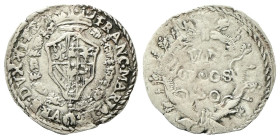 URBINO
Francesco II Maria della Rovere, 1574-1624. 
Grosso largo.
Ag
gr. 2,41
Dr. FRANC MARIA II - VRB DVX VI ET C. Stemma ottagonale a testa di ...