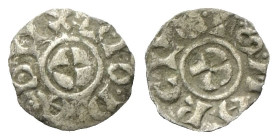 VENEZIA
Giovanni Dandolo Doge XLVIII, 1280-1289. 
Denaro scodellato.
Mi
gr. 0,32
Dr. IO DA DVX. Croce patente in un cerchio.
Rv. S MARCVS. Croce...