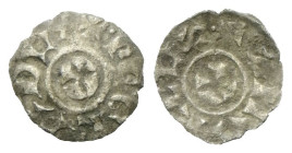 VENEZIA
Pietro Gradenigo Doge XLIX, 1289-1311. 
Denaro scodellato.
Mi
gr. 0,21
Dr. PE GRA DVX. Croce patente in un cerchio.
Dr. S MARCVS. Croce ...