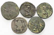 LOTTI
XVII secolo.
Lotto di 5 Quattrini bolognesi (Urbano VIII- Innocenzo XI).
Æ
Da B a BB