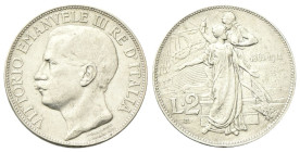 REGNO D’ITALIA
Vittorio Emanuele III, 1900-1943.
2 Lire 1911 Roma, Cinquantenario.
Ag
Dr. Testa scoperta del sovrano rivolta a s. 
Rv. Sullo sfon...