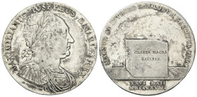 GERMANIA
Bavaria. Massimiliano Giuseppe I, 1806-1825.
Tallero 1818.
Ag
gr. 27,97
Dr. Busto laureato a d., con corazza e paludamentum.
Rv. Strutt...