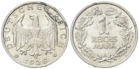 GERMANIA
Repubblica di Weimar, 1918-1933.
ReichsMark 1926, A.
Ag
gr. 4,99
Dr. Aquila ad ali spiegate.
Rv. Valore entro corona d’alloro.
J. 319....