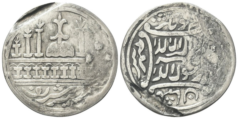 INDIA
XIX secolo 
Gettone del tempio.
Ag
gr. 13,84
Dr. Moschea a cupola con...