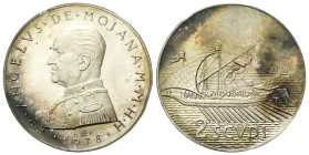 MALTA - SMOM
Angelo de Mojana di Cologna, 1962-1988.
2 Scudi 1978.
Ag
gr. 23,97
Dr. Busto a s., in uniforme.
Rv. Galea.
KM#X#73.
FDC