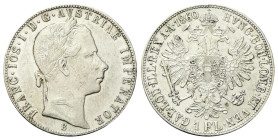 SLOVACCHIA
Francesco Giuseppe I d’Asburgo Lorena, 1848-1916.
Fiorino 1860, B Kremnica.
Ag
gr. 12,26
Dr. Testa laureata a d.
Rv. Stemma coronato....