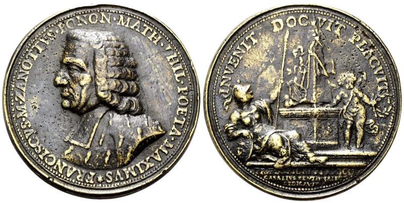 BOLOGNA
Francesco Zanotti (poeta), 1692-1777.
Medaglia opus F. Balugani.
Piom...