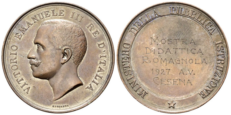 CESENA
Vittorio Emanuele III, 1900-1943.
Medaglia 1927 opus F. Speranza.
Æ
g...