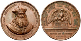 GATTINARA
Mercurino Arborio (umanista e giurista), 1465-1530. 
Medaglia 1845 opus G. Ferraris.
Æ
gr. 130,42 mm 64,8
Dr. MERCVRINVS ARBOREVS DE GA...