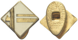 ITALIA
Ventennio Fascista, dal 1923 al 1943.
Distintivo fascista opus Lorioli e Castelli.
Æ dorato e smalti
gr. 4,29 mm 20x20,2
Dr. P / N - F. Fa...